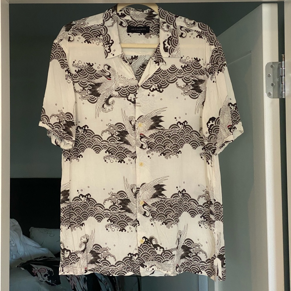 All Saints regular fit casual shirt short sleeve